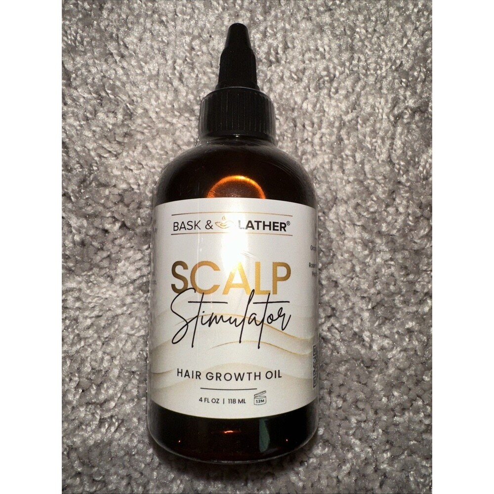 Bask & Lather Scalp Stimulator Hair Growth 4 Fl Oz